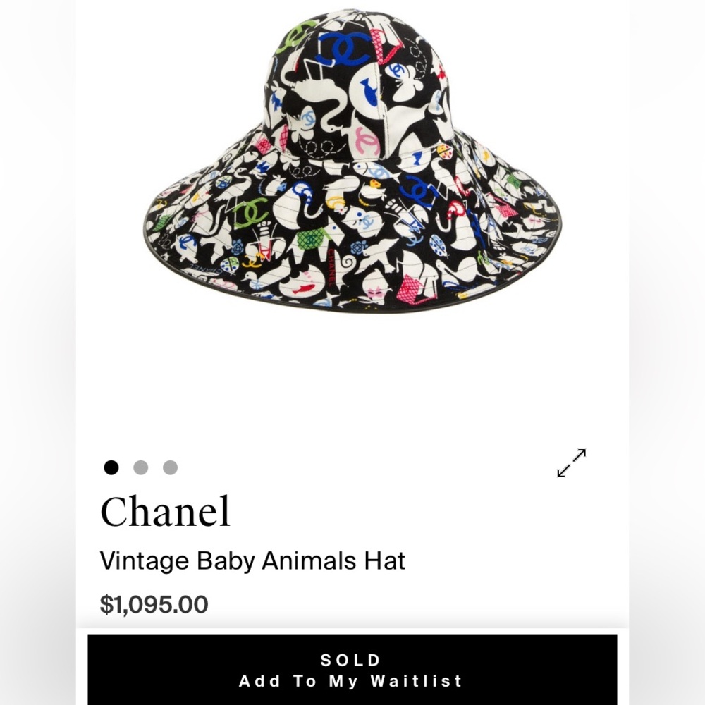 CHANEL Baby Animals Oversized Hat- 2007 Collection